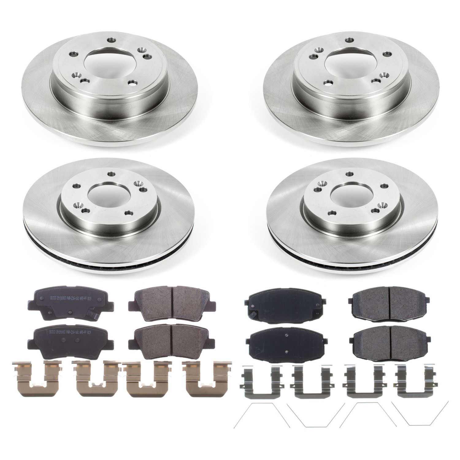 Power Stop KOE8008 Autospecialty 1-Click Daily Driver Front And Rear Pad And Rotor Kit for 2017-2019 Kia Soul product image