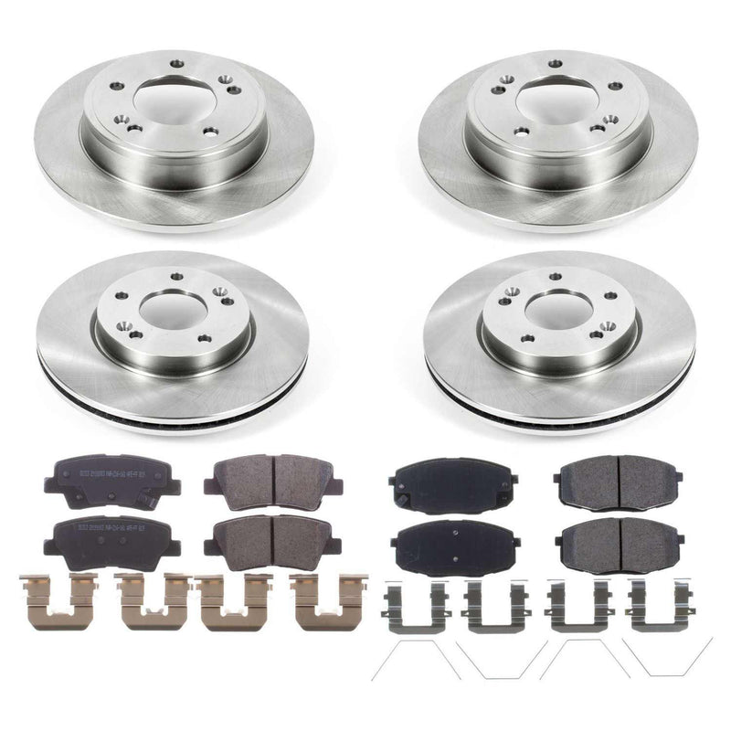 Power Stop KOE8008 Autospecialty 1-Click Daily Driver Front And Rear Pad And Rotor Kit for 2017-2019 Kia Soul product image