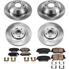 Power Stop KOE8009 Autospecialty 1-Click Daily Driver Front And Rear Pad And Rotor Kit for 2013-2018 Hyundai Santa Fe Sport product image