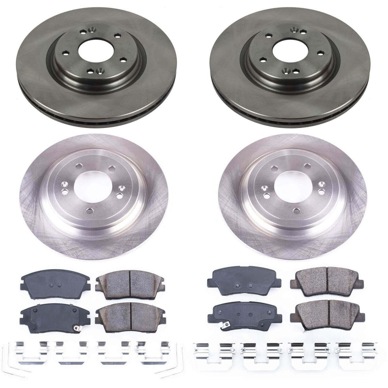 Power Stop KOE8010 Autospecialty 1-Click Daily Driver Front And Rear Pad And Rotor Kit for 2019-2021 Hyundai Tucson product image