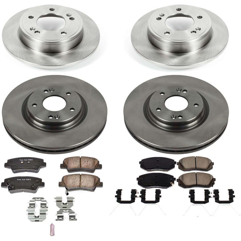 Power Stop KOE8012 Autospecialty 1-Click Daily Driver Front And Rear Brake Kit for 2017-2019 Kia Soul product image