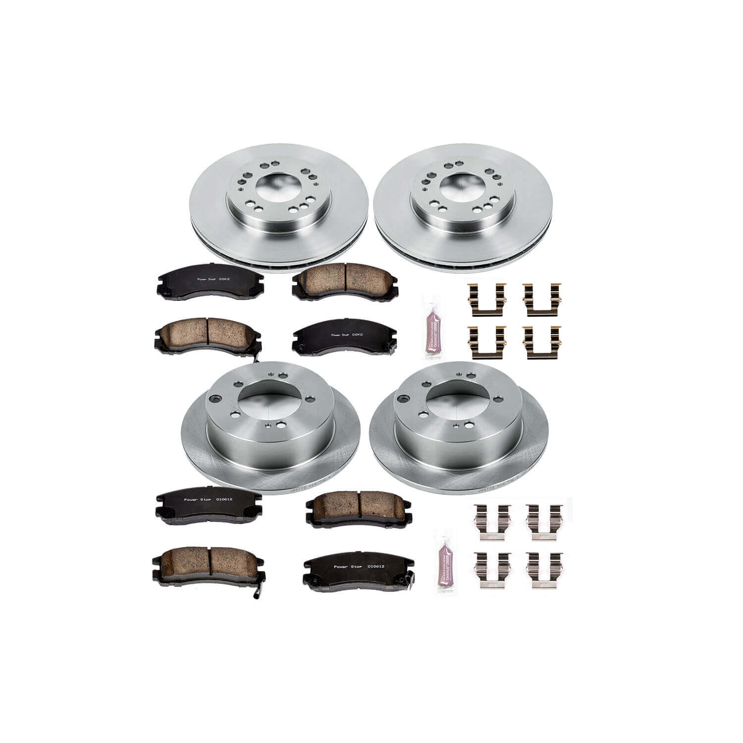 Power Stop KOE802 Autospecialty - 1-Click Daily Driver Brake Kits (Front And Rear) for 1995-2000 Eagle Talon product image