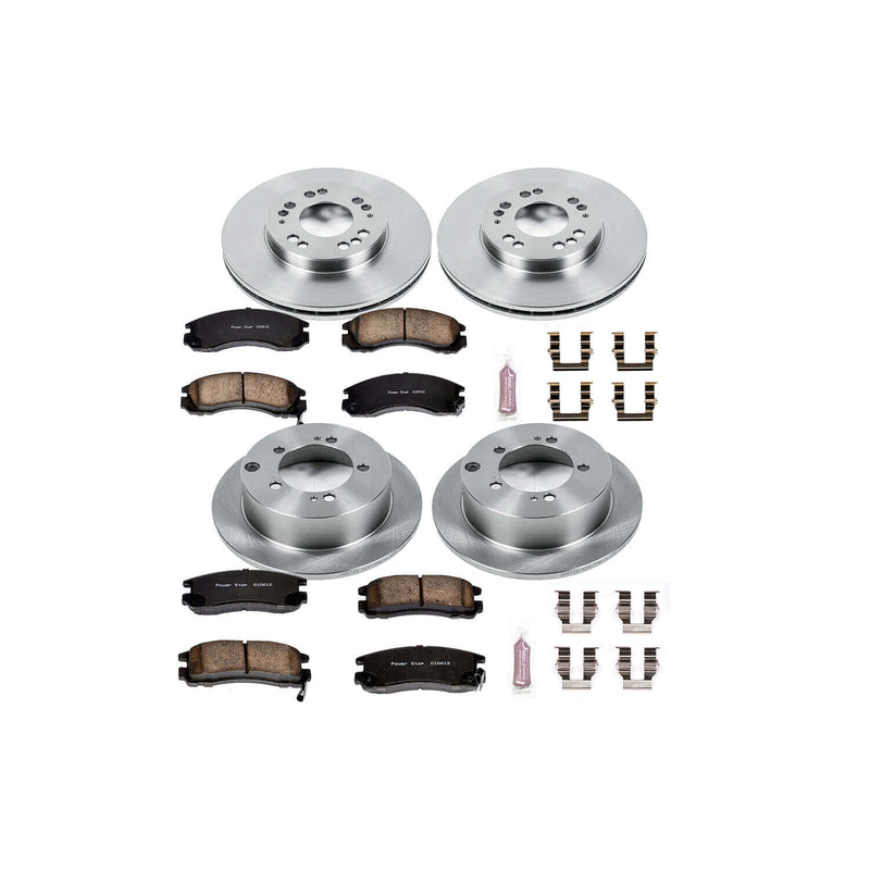 Power Stop KOE802 Autospecialty - 1-Click Daily Driver Brake Kits (Front And Rear) for 1995-2000 Eagle Talon product image