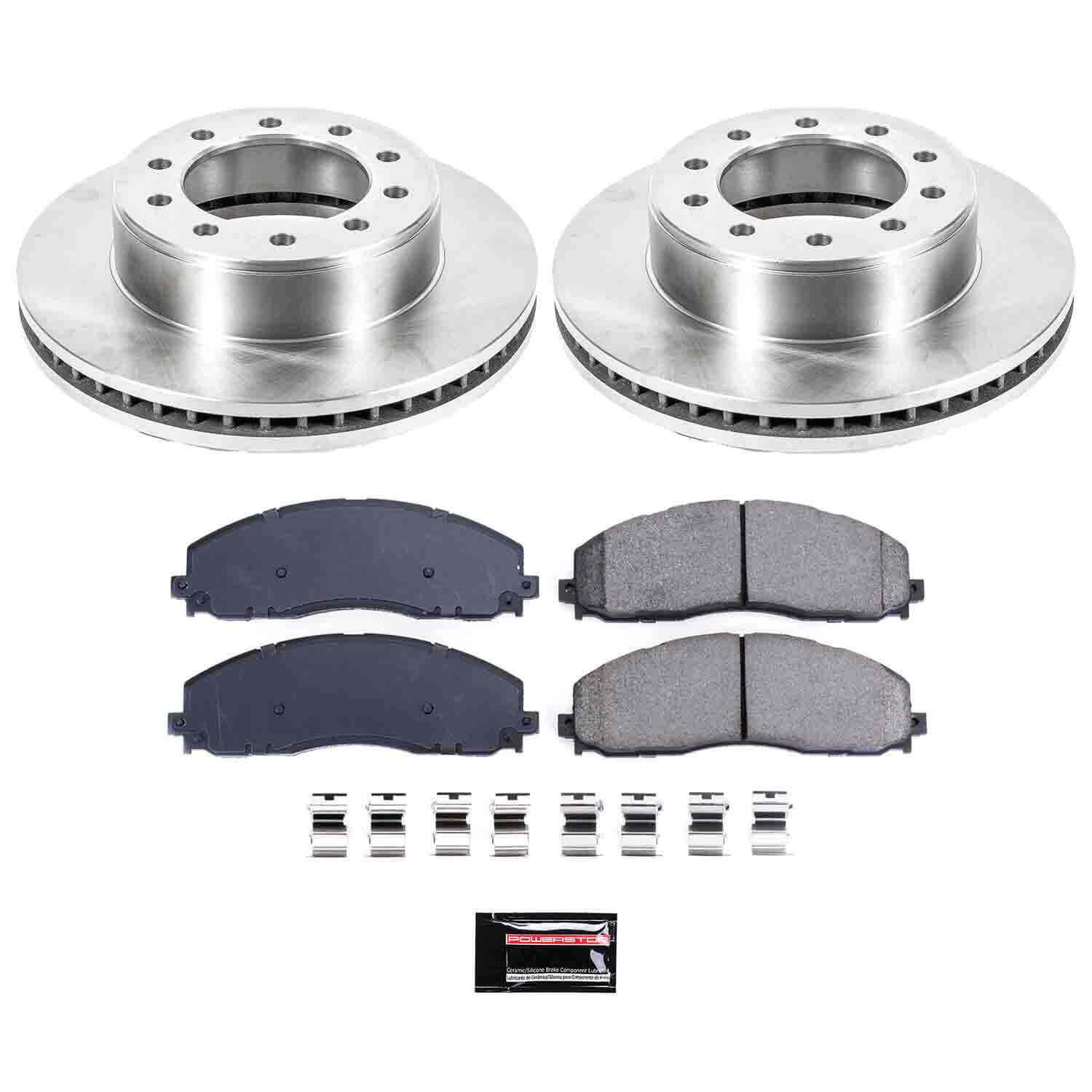 Power Stop KOE8029 Autospecialty 1-Click Daily Driver Front Pad And Rotor Kit for 2015 Ford F-350 Super Duty 4 Wheel Drive product image