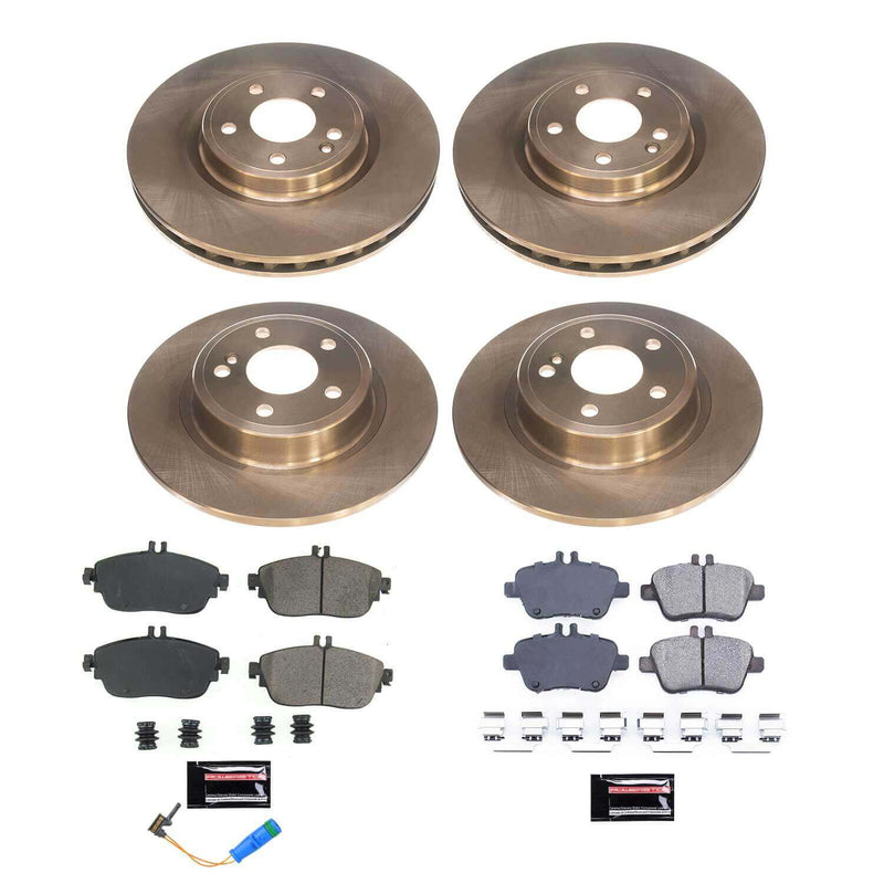 Power Stop KOE8046 Front And Rear Autospecialty 1-Click OE Replacement Pad And Rotor Kit for 2017-2018 Infiniti QX30 Base, Luxury, Premium product image
