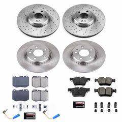 Power Stop KOE8050 Autospecialty 1-Click Daily Driver Front And Rear Brake Kit for 2015-2023 Mercedes-Benz C300 product image