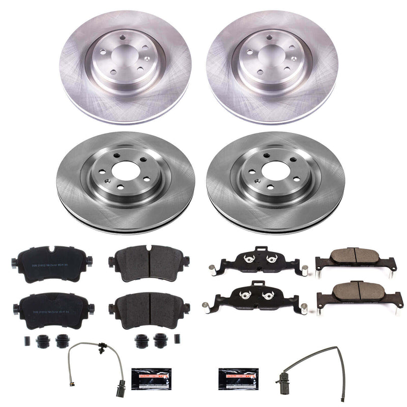 Power Stop KOE8053 Autospecialty 1-Click Daily Driver Front And Rear Pad And Rotor Kit for 2019-2020 Audi A6 Quattro product image