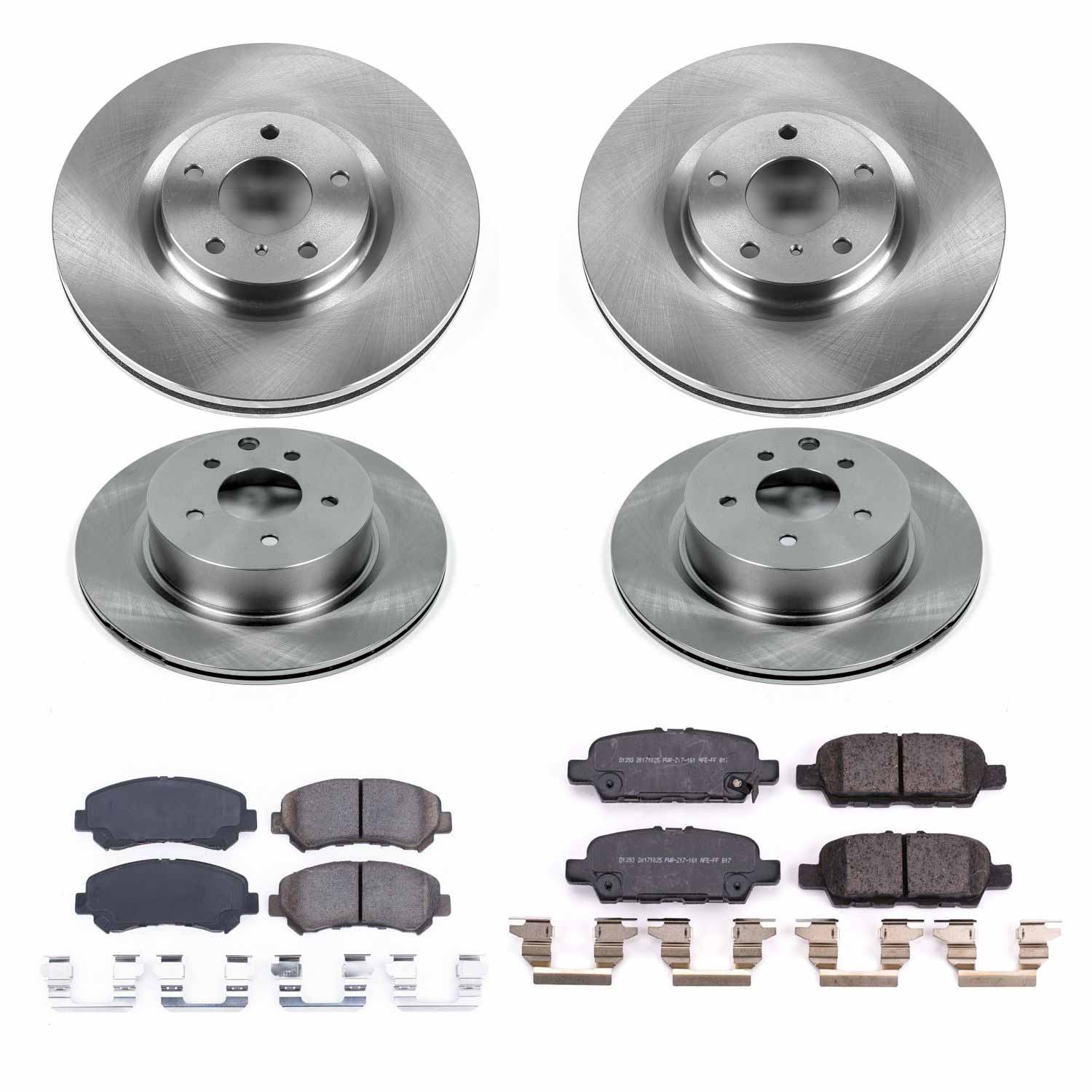 Power Stop KOE8059 Autospecialty 1-Click Daily Driver Front And Rear Brake Kit for 2016-2023 Nissan Maxima product image