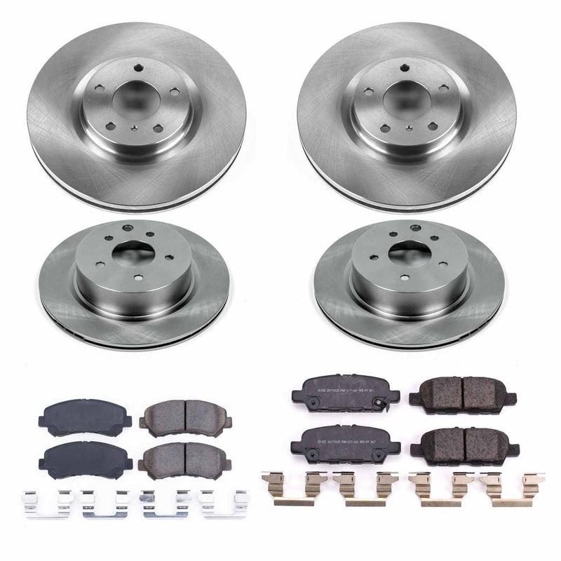 Power Stop KOE8059 Autospecialty 1-Click Daily Driver Front And Rear Brake Kit for 2016-2023 Nissan Maxima product image