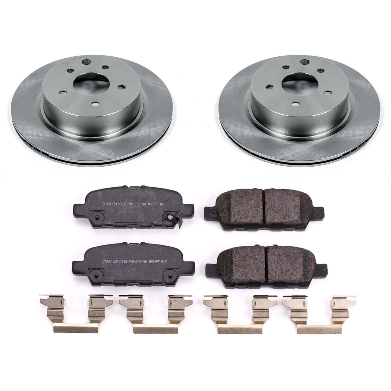 Power Stop KOE8062 Autospecialty 1-Click Daily Driver Rear Brake Kit for 2009-2012 Infiniti EX35 product image