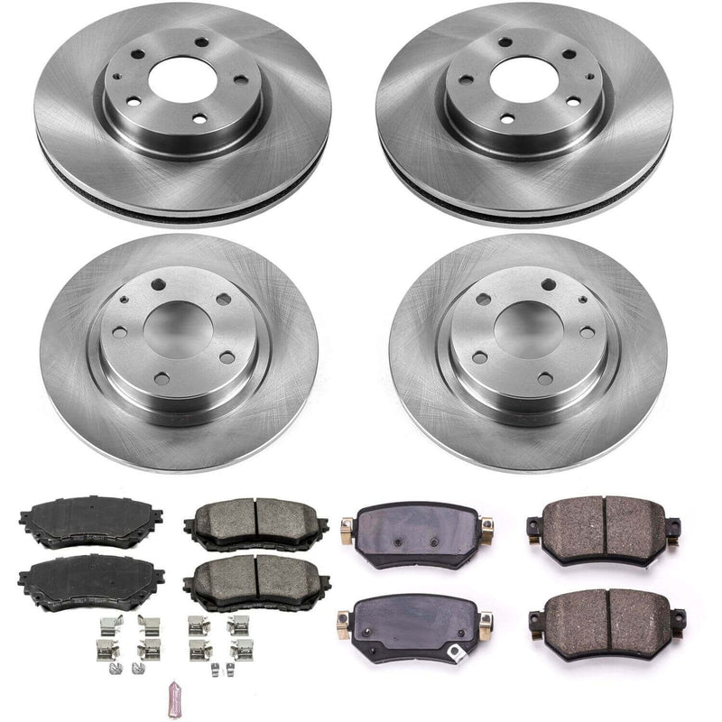 Power Stop KOE8067 Autospecialty 1-Click Daily Driver Front And Rear Brake Kit for 2016-2018 Mazda 6 product image