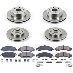 Power Stop KOE8071 Autospecialty 1-Click Daily Driver Front And Rear Brake Kit for 2005-2006 GMC Sierra 1500 Denali product image