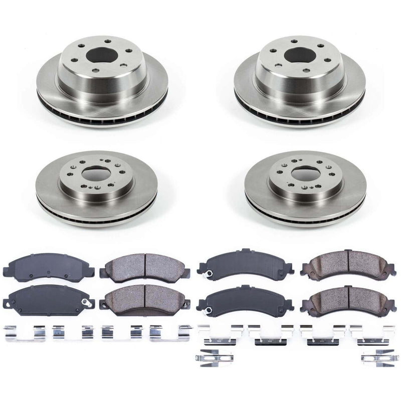 Power Stop KOE8071 Autospecialty 1-Click Daily Driver Front And Rear Brake Kit for 2005-2006 GMC Sierra 1500 Denali product image
