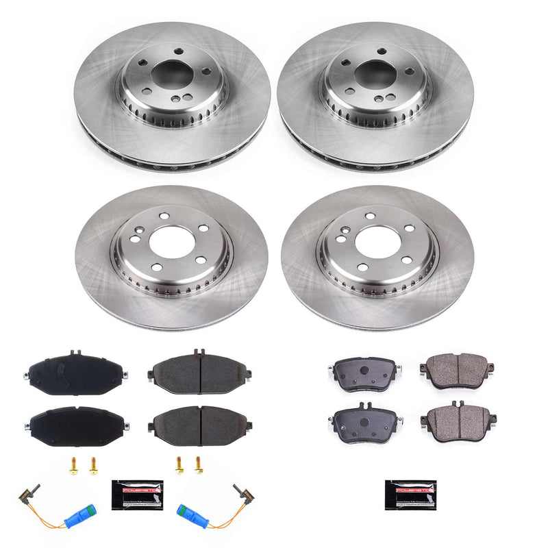 Power Stop KOE8074 Autospecialty 1-Click Daily Driver Front And Rear Pad And Rotor Kit for 2018-2019 Mercedes-Benz E300 product image