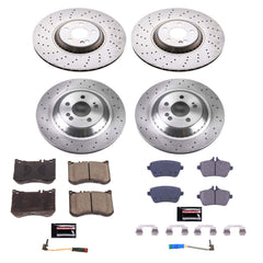 Power Stop KOE8102 Autospecialty 1-Click Daily Driver Front And Rear Pad And Rotor Kit for 2018-2020 Mercedes-Benz S450 product image