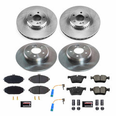 Power Stop KOE8103 Front And Rear Autospecialty 1-Click OE Replacement Pad And Rotor Kit for 2017-2018 Mercedes-Benz C300 product image