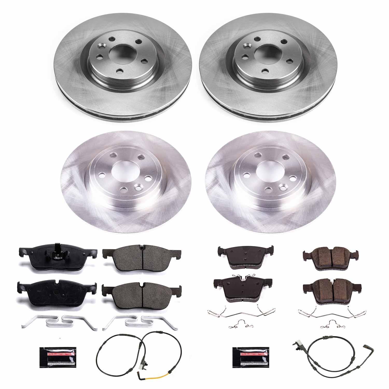 Power Stop KOE8108 Autospecialty 1-Click Daily Driver Front And Rear Brake Kit for 2018 Jaguar E-Pace product image