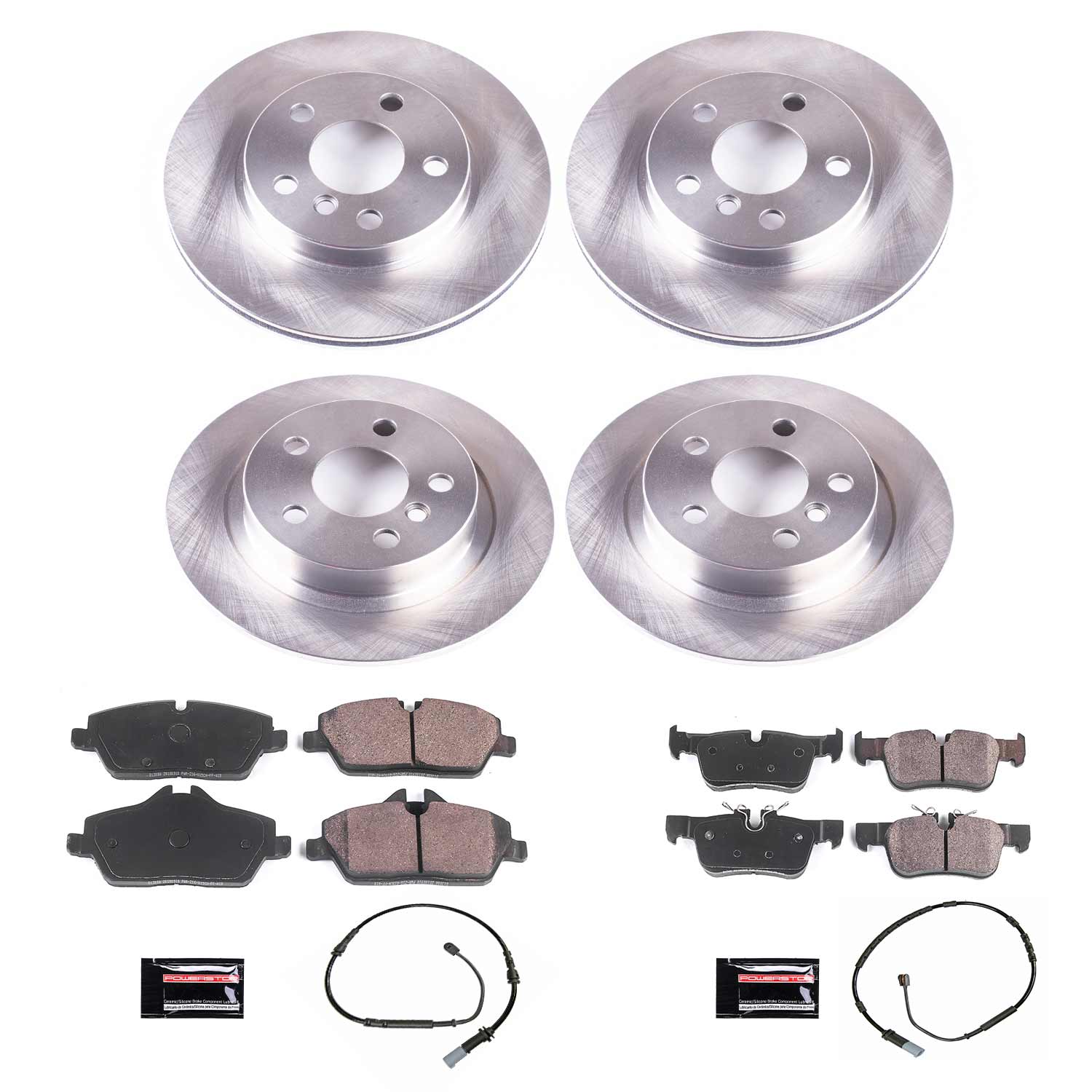 Power Stop KOE8113 Autospecialty 1-Click Daily Driver Front And Rear Pad And Rotor Kit for 2014-2021 BMW I3 product image
