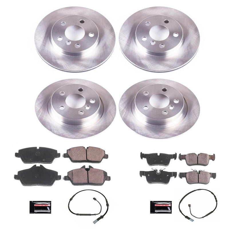 Power Stop KOE8113 Autospecialty 1-Click Daily Driver Front And Rear Pad And Rotor Kit for 2014-2021 BMW I3 product image