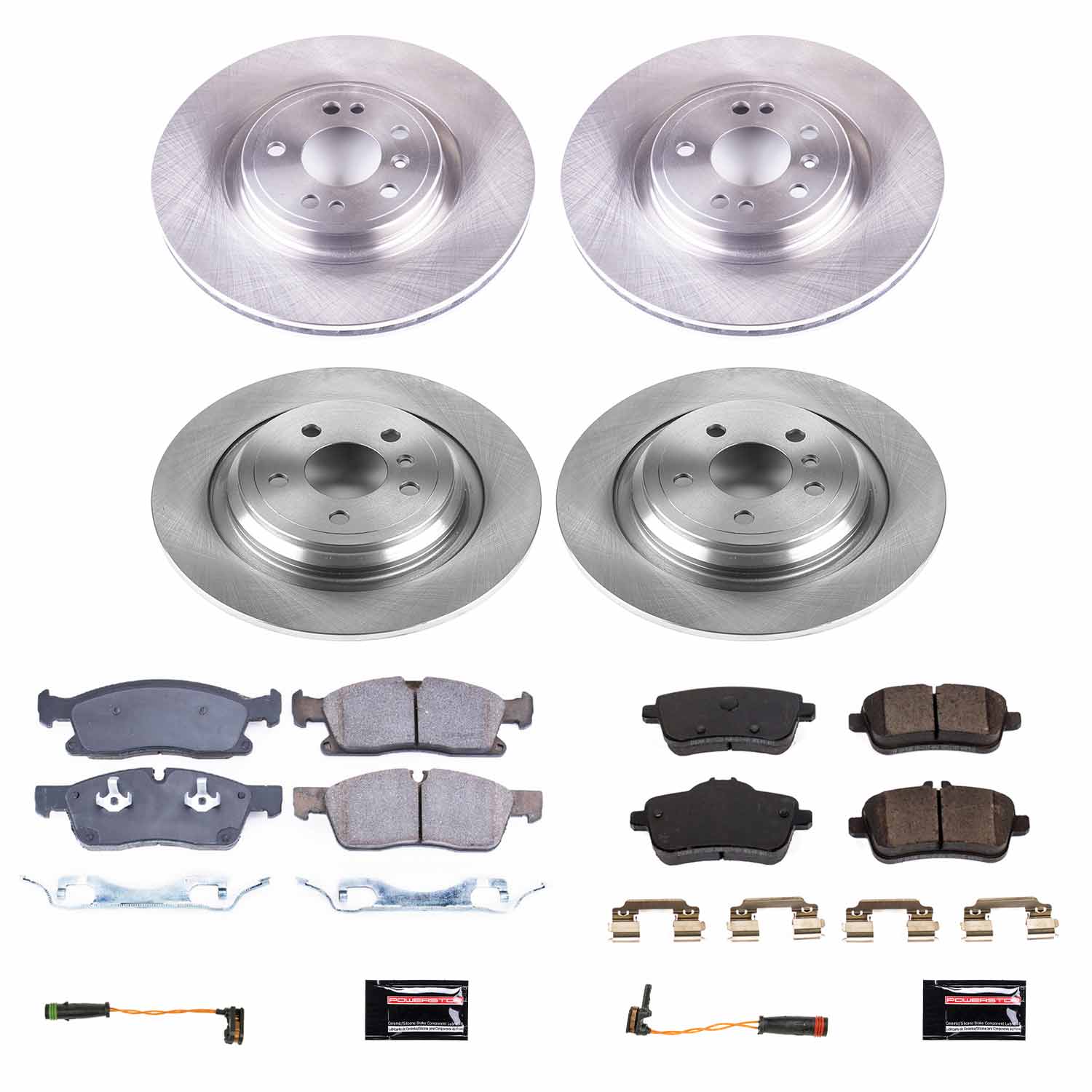 Power Stop KOE8115 Autospecialty 1-Click Daily Driver Front And Rear Pad And Rotor Kit for 2018 Mercedes-Benz GLE350 product image