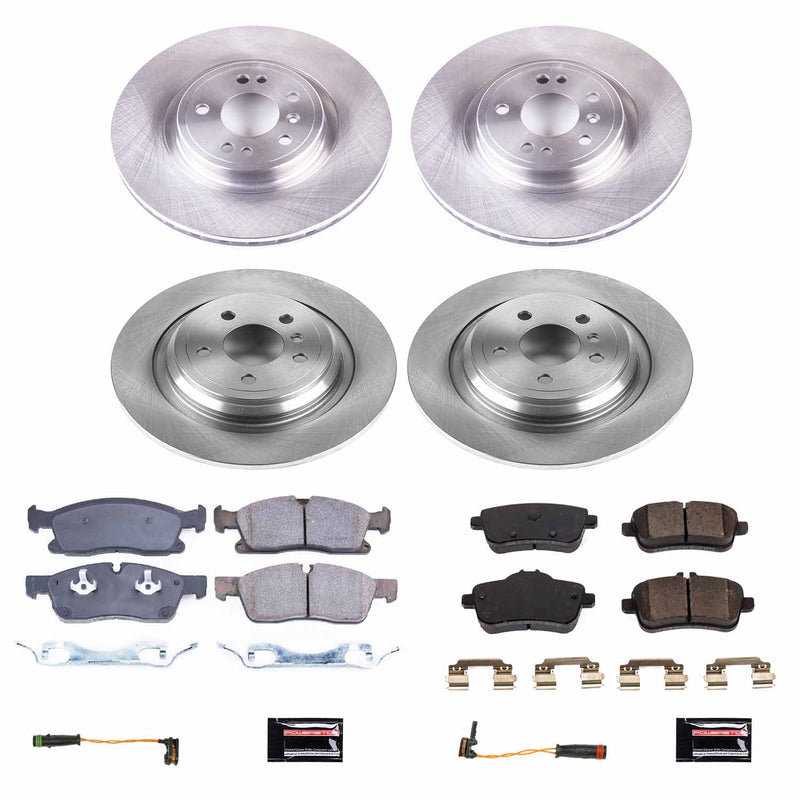 Power Stop KOE8115 Autospecialty 1-Click Daily Driver Front And Rear Pad And Rotor Kit for 2018 Mercedes-Benz GLE350 product image