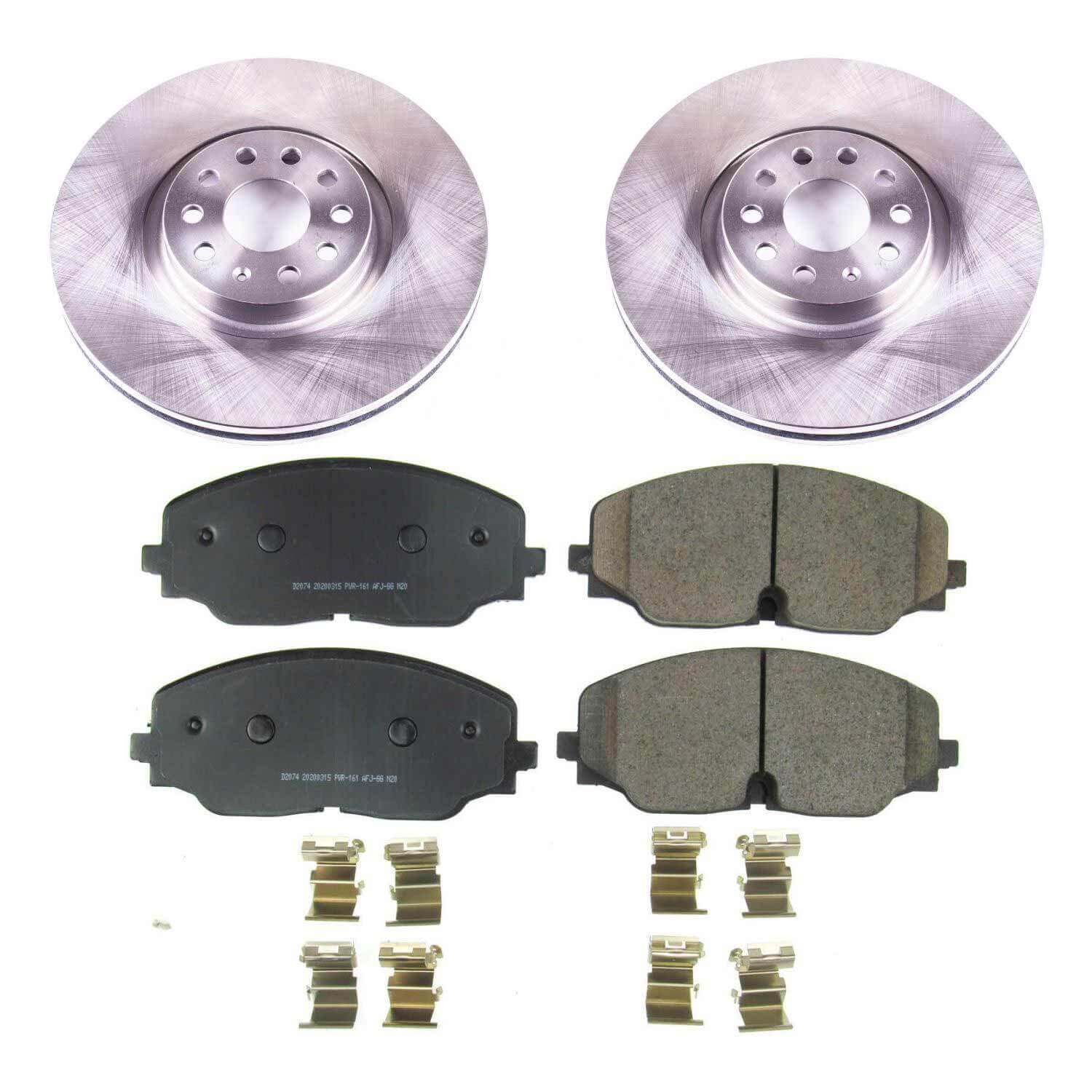 Power Stop KOE8117 Autospecialty 1-Click Daily Driver Front Pad And Rotor Kit for 2018-2021 Volkswagen Atlas product image