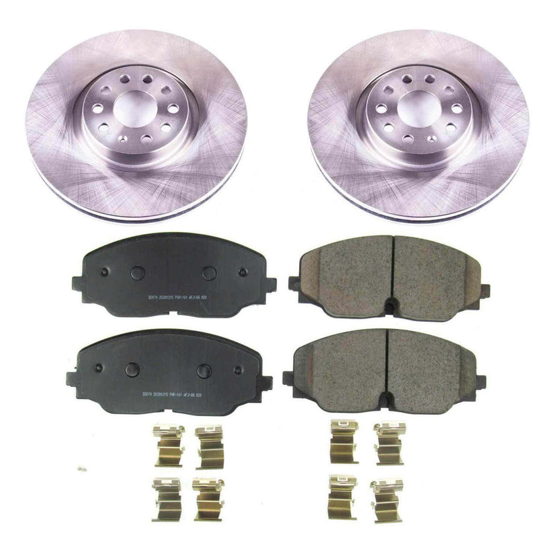 Power Stop KOE8117 Autospecialty 1-Click Daily Driver Front Pad And Rotor Kit for 2018-2021 Volkswagen Atlas product image