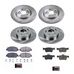 Power Stop KOE8166 Autospecialty 1-Click Daily Driver Front And Rear Pad And Rotor Kit for 2018-2020 Honda Accord EX-L, Hybrid, Hybrid Touring, Hybrid EX, Hybrid EX-L, Sport, Touring product image