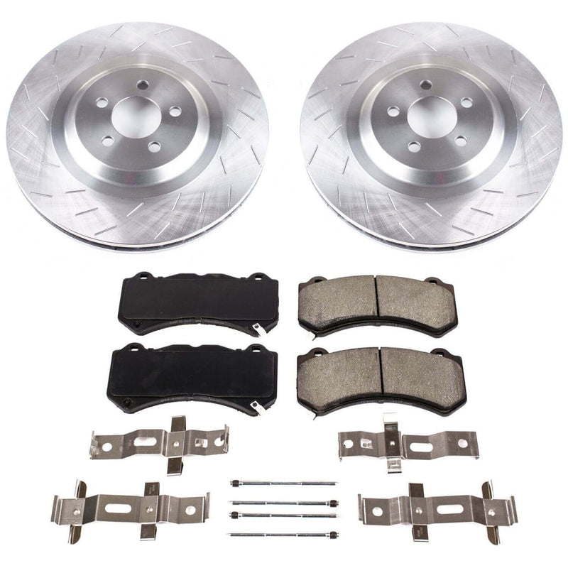 Power Stop KOE8169 Autospecialty 1-Click Daily Driver Front Pad And Rotor Kit for 2015-2016 Dodge Challenger SRT 392, SRT Hellcat product image
