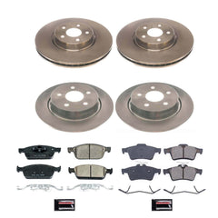 Power Stop KOE8174 Front And Rear Autospecialty 1-Click OE Replacement Pad And Rotor Kit for 2018-2023 Ford Transit Connect product image