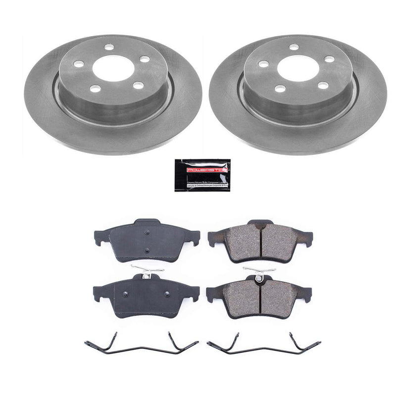 Power Stop KOE8176 Rear Autospecialty 1-Click OE Replacement Pad And Rotor Kit for 2018-2023 Ford Transit Connect product image