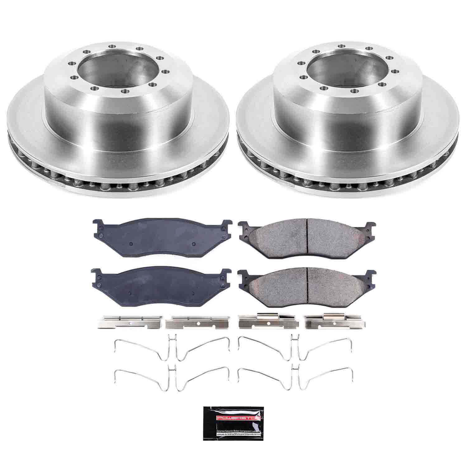 Power Stop KOE8179 Autospecialty 1-Click Daily Driver Pad And Rotor Kit for 2008-2019 Ford F-53 Motorhome Chassis product image