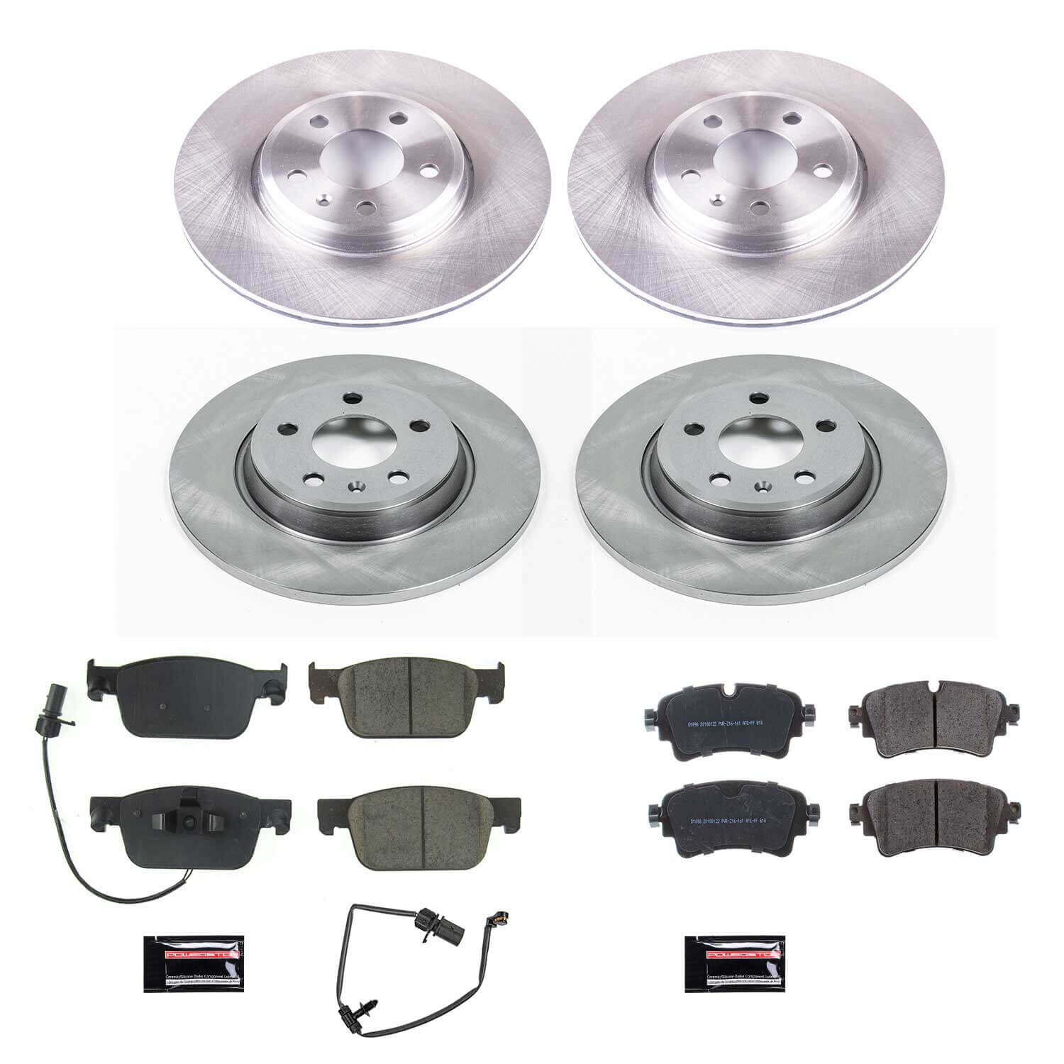 Power Stop KOE8197 Autospecialty 1-Click Daily Driver Front And Rear Pad And Rotor Kit for 2017-2020 Audi A4 product image