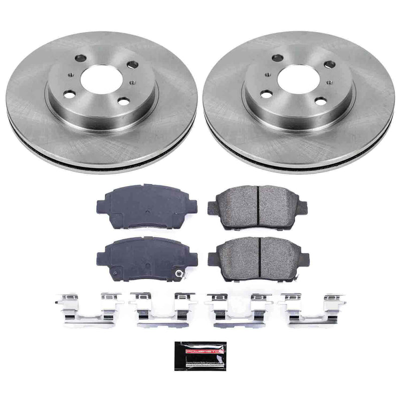Power Stop KOE821 Autospecialty - 1-Click Daily Driver Brake Kits (Front) for 2000-2005 Toyota Echo product image