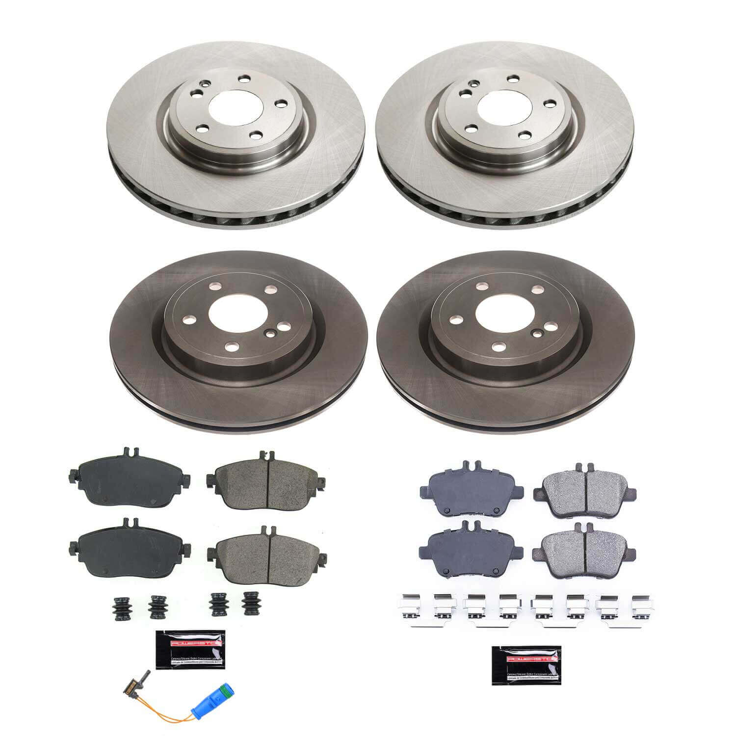 Power Stop KOE8265 Front And Rear Autospecialty 1-Click OE Replacement Pad And Rotor Kit for 2014-2019 Mercedes-Benz CLA250 product image