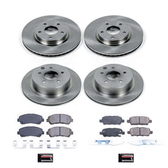 Power Stop KOE8268 Autospecialty 1-Click Daily Driver Front And Rear Pad And Rotor Kit for 2008-2013 Nissan Rogue product image