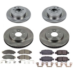 Power Stop KOE8273 Autospecialty 1-Click Daily Driver Front And Rear Pad And Rotor Kit for 2018-2025 Nissan Leaf product image