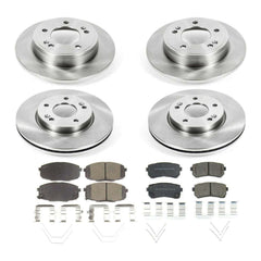 Power Stop KOE8278 Autospecialty 1-Click Daily Driver Front And Rear Pad And Rotor Kit for 2018-2019 Hyundai Kona SE, SEL Front Wheel Drive product image