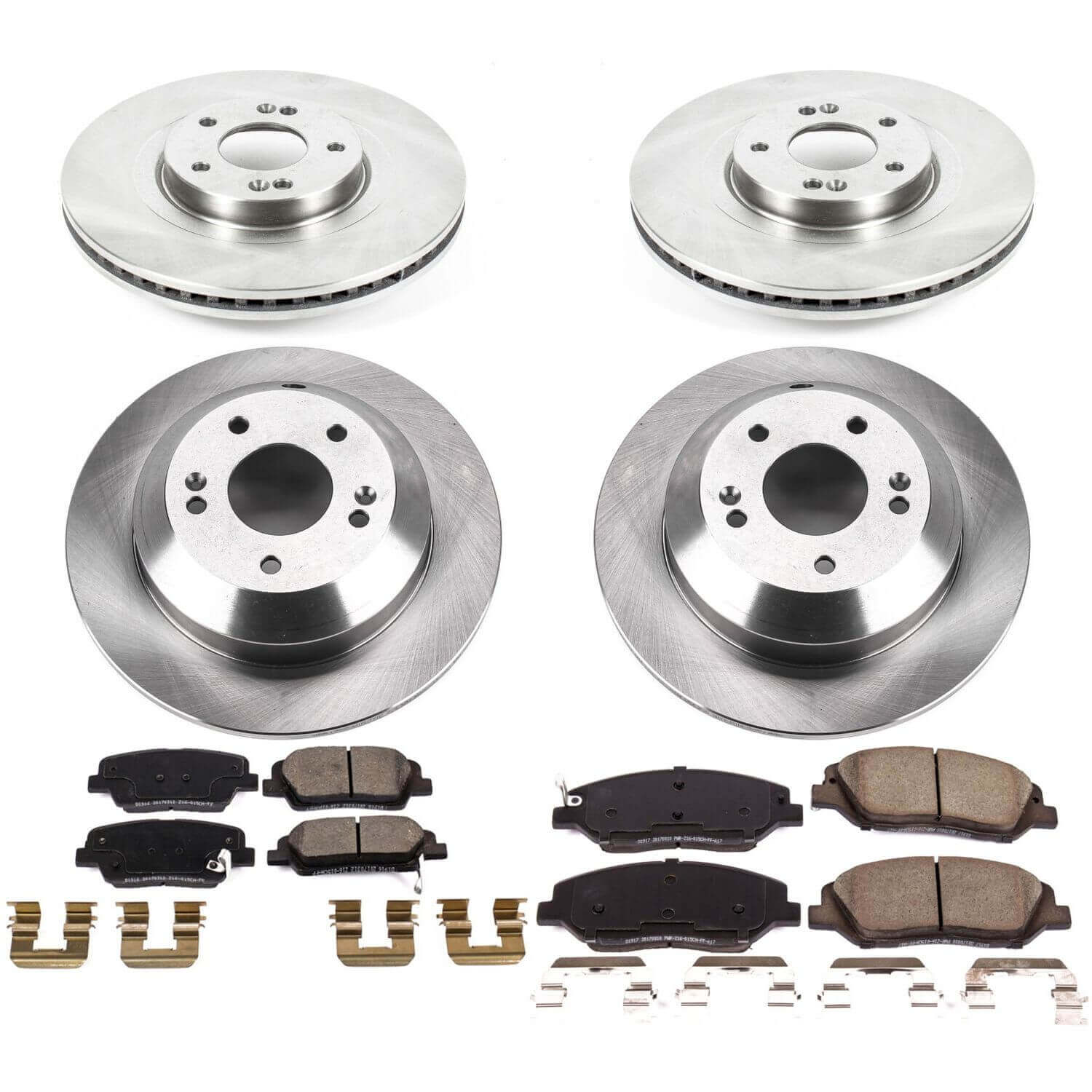 Power Stop KOE8281 Autospecialty 1-Click Daily Driver Front And Rear Pad And Rotor Kit for 2019 Hyundai Santa Fe XL product image