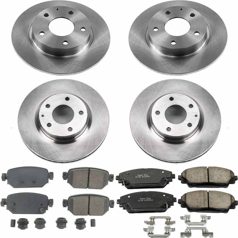 Power Stop KOE8282 Autospecialty 1-Click Daily Driver Front And Rear Pad And Rotor Kit for 2017-2018 Mazda 3 product image