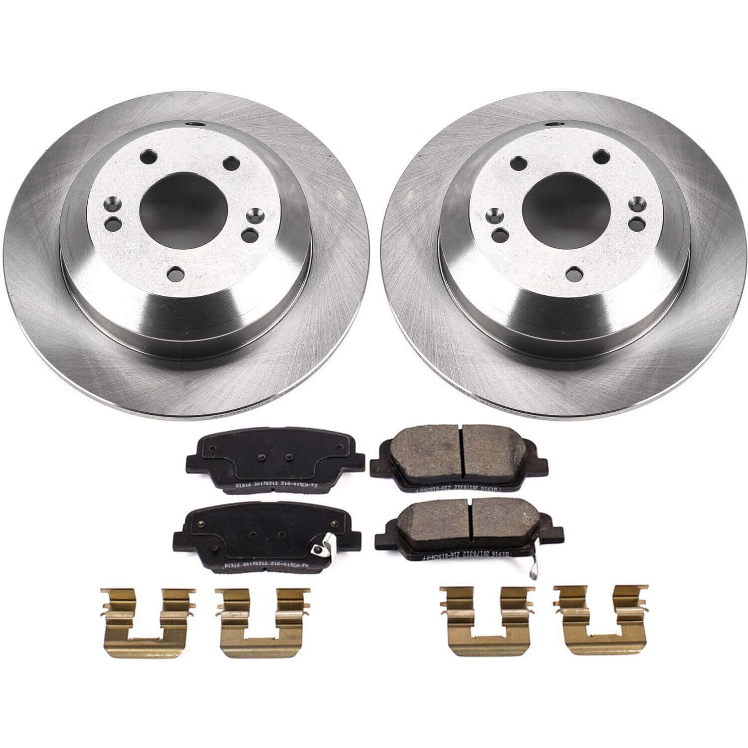 Power Stop KOE8283 Autospecialty 1-Click Daily Driver Rear Pad And Rotor Kit for 2019 Hyundai Santa Fe XL product image