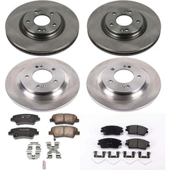Power Stop KOE8284 Autospecialty 1-Click Daily Driver Front And Rear Pad And Rotor Kit for 2018-2020 Hyundai Elantra GT product image
