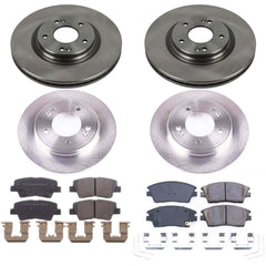 Power Stop KOE8285 Autospecialty 1-Click Daily Driver Front And Rear Pad And Rotor Kit for 2017-2020 Hyundai Elantra Rear Disc product image