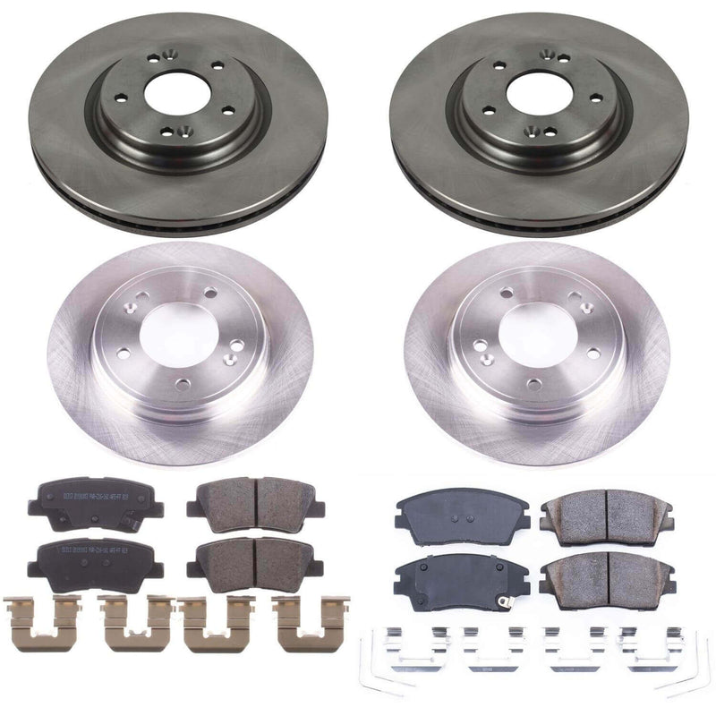 Power Stop KOE8285 Autospecialty 1-Click Daily Driver Front And Rear Pad And Rotor Kit for 2017-2020 Hyundai Elantra Rear Disc product image