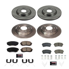 Power Stop KOE8287 Front And Rear Autospecialty 1-Click OE Replacement Pad And Rotor Kit for 2018 Hyundai Kona Limited, Ultimate Front Wheel Drive product image