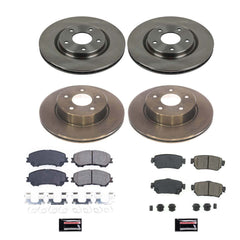 Power Stop KOE8289 Front And Rear Autospecialty 1-Click OE Replacement Pad And Rotor Kit for 2018-2020 Nissan Rogue product image