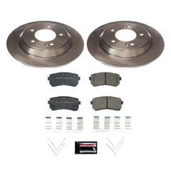 Power Stop KOE8307 Rear Autospecialty 1-Click OE Replacement Pad And Rotor Kit for 2018 Hyundai Kona Limited, Ultimate Front Wheel Drive product image