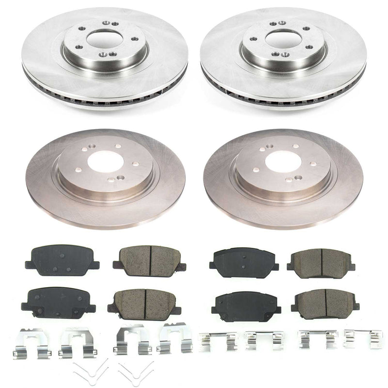 Power Stop KOE8308 Front And Rear Autospecialty 1-Click OE Replacement Pad And Rotor Kit for 2019-2020 Hyundai Santa Fe product image