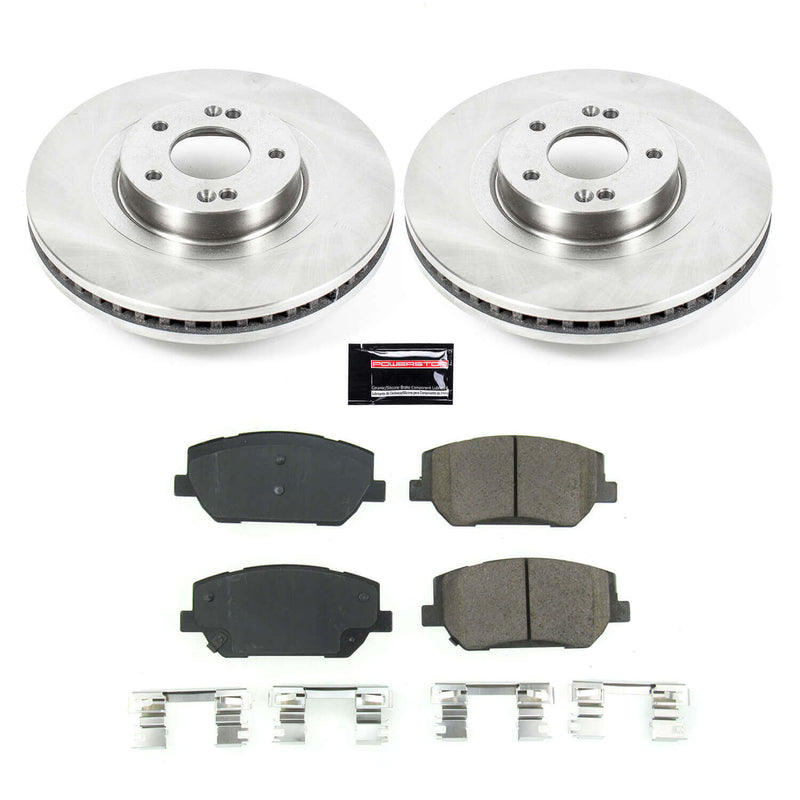Power Stop KOE8309 Autospecialty 1-Click Daily Driver Front Pad And Rotor Kit for 2019-2020 Hyundai Santa Fe product image