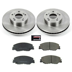 Power Stop KOE8318 Autospecialty 1-Click Daily Driver Front Pad And Rotor Kit for 2022 Honda Civic EX, EX-L, LX, Sport, Sport Touring, Touring product image